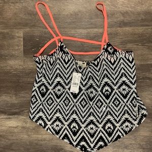 Patterned NEW crop top tank